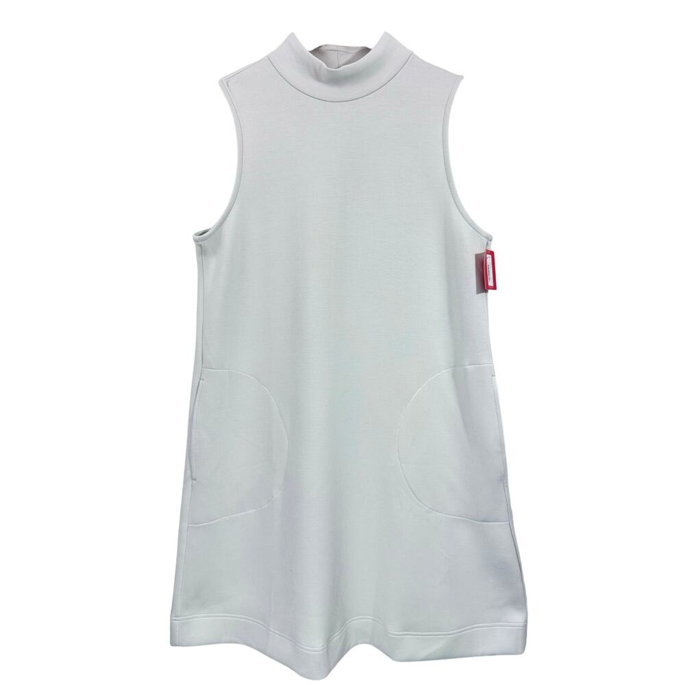 SPANX AirEssentials Sleeveless Mock Neck Dress White Cloud Size M NWT 50416R - Picture 4 of 12